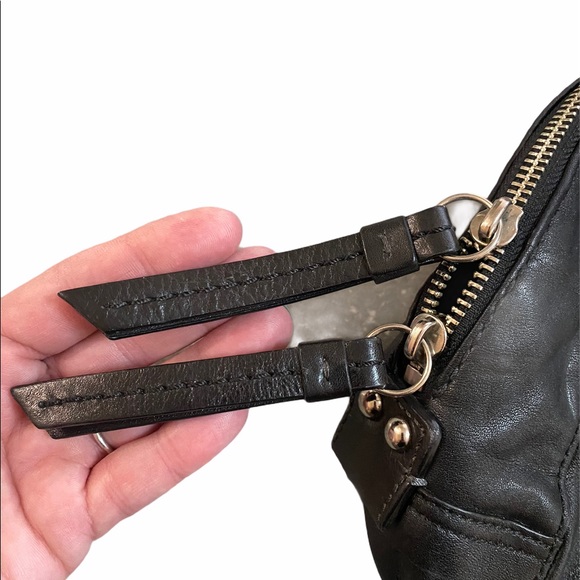 Coach leather purse. Buckle front flap. - Picture 2 of 9